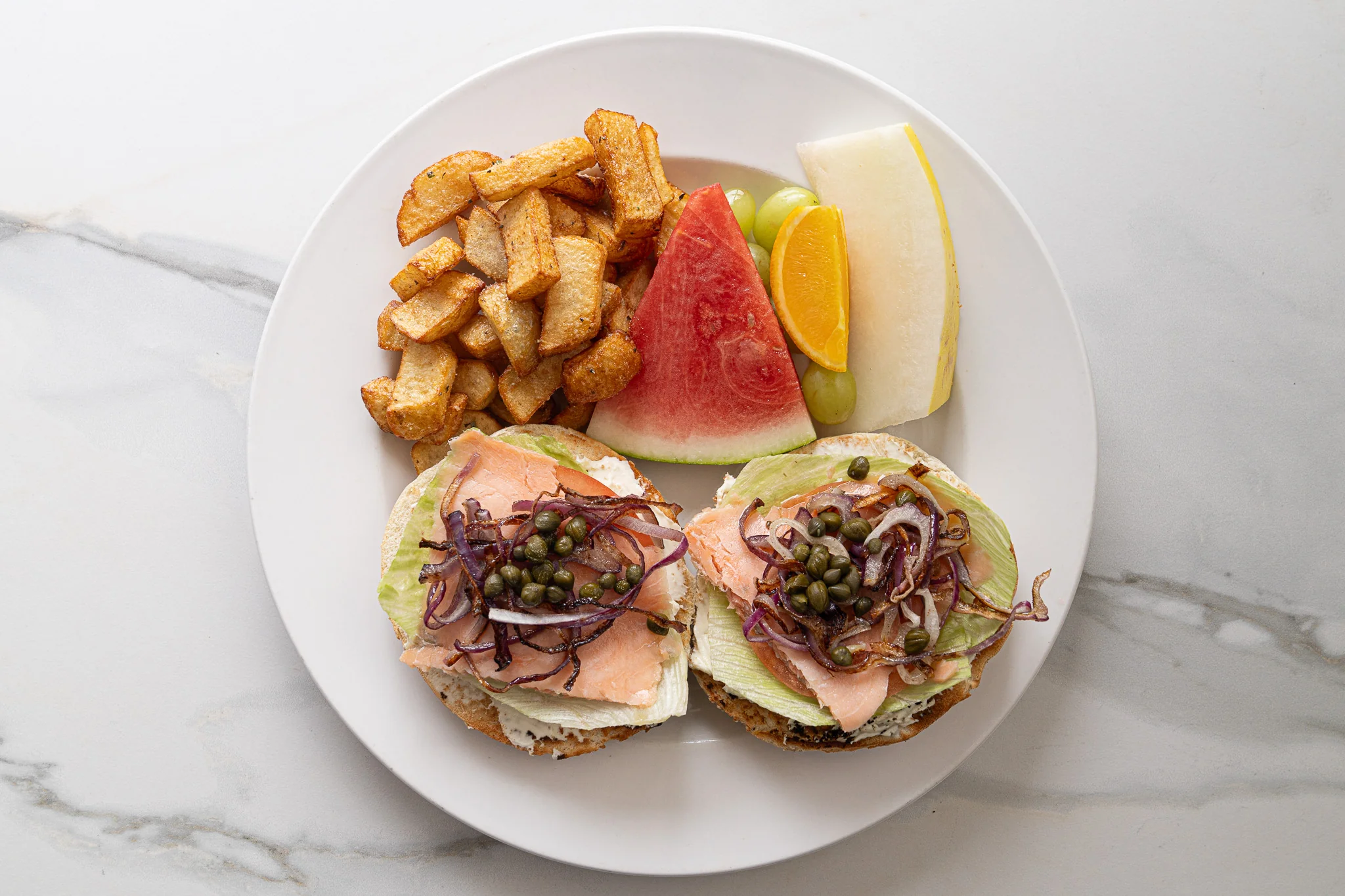 Bagel au saumon fumé — Restaurant Le Moulin