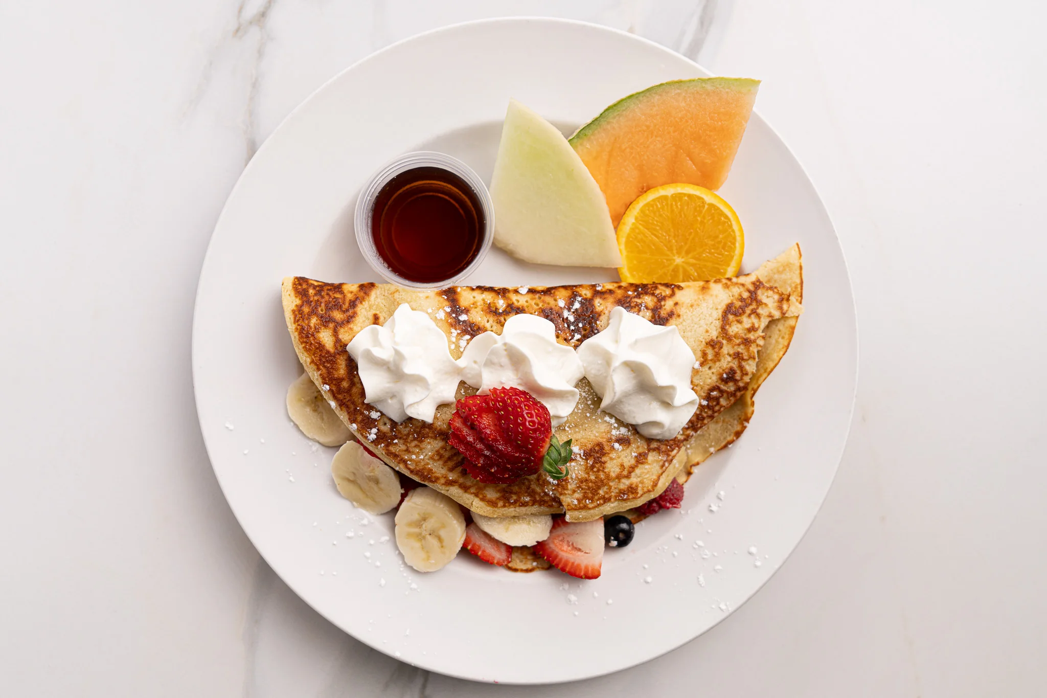 Crêpe aux fruits du jour — Restaurant Le Moulin
