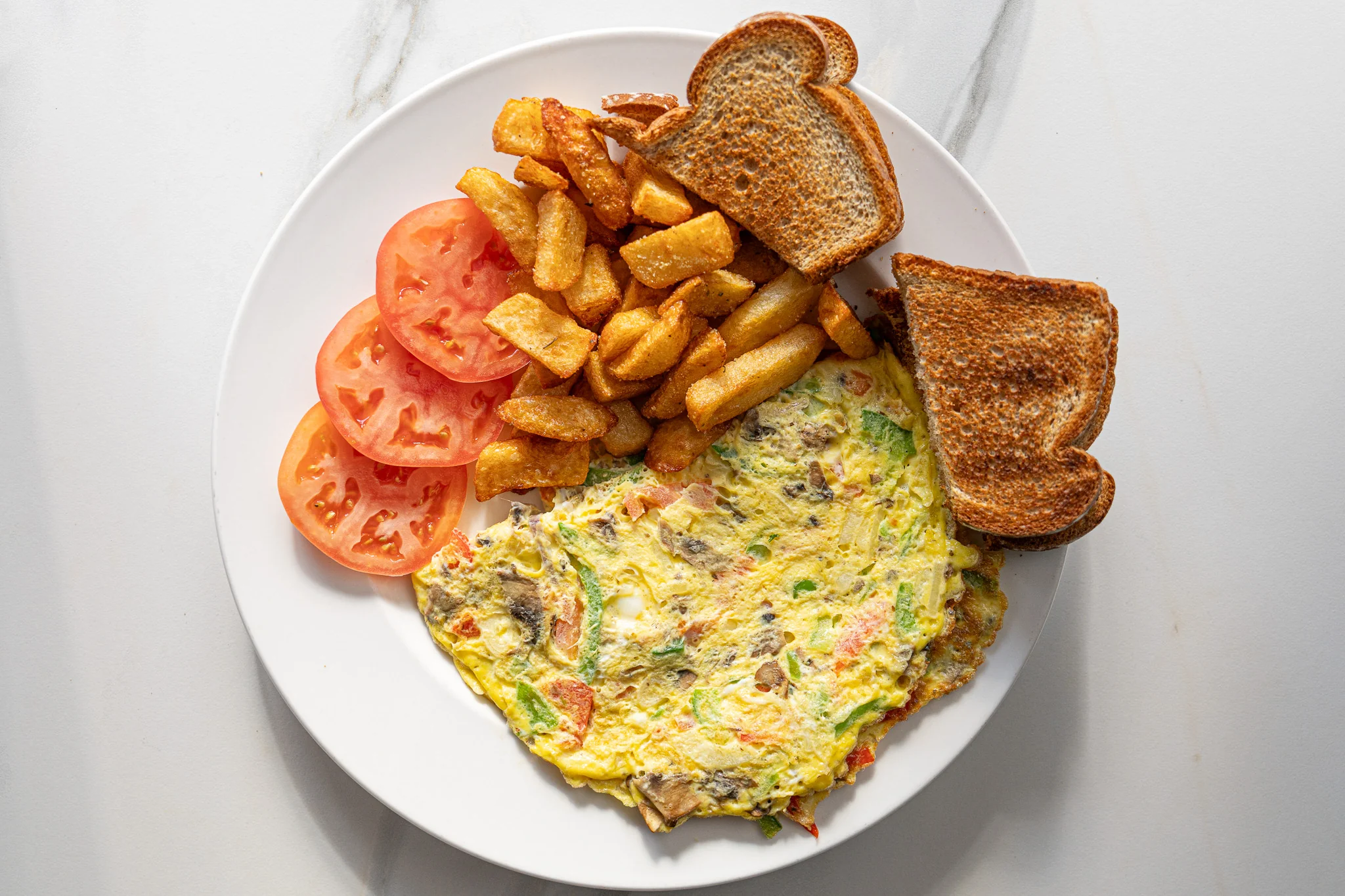 Omelette végétarienne — Restaurant Le Moulin