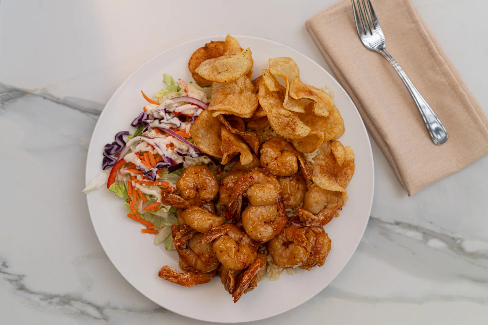 Crevettes panées à la thaï — Restaurant Le Moulin