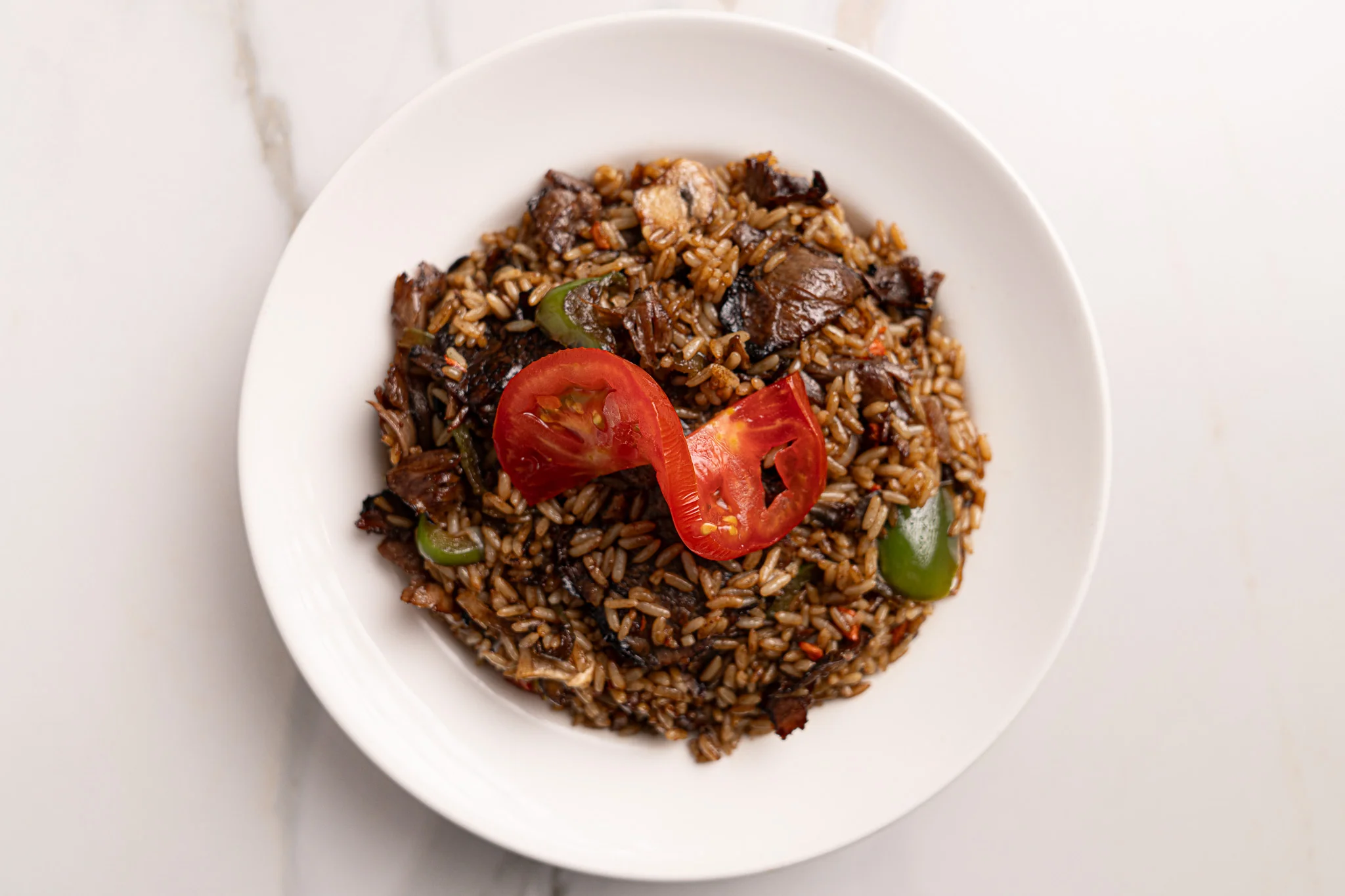 Riz frit au steak — Restaurant Le Moulin